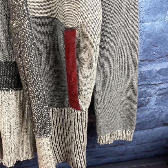 Plaid Drop Shoulder Longline Open Cardigan - Picture 5 of 8